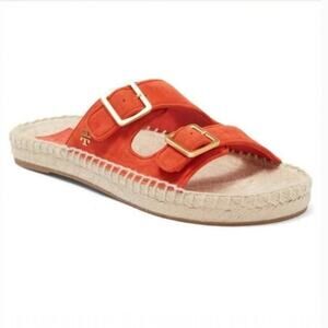 Tory Burch Two Band Flat Espadrille Slide